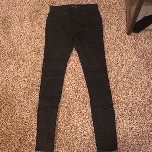 Adorable pull on moto pants